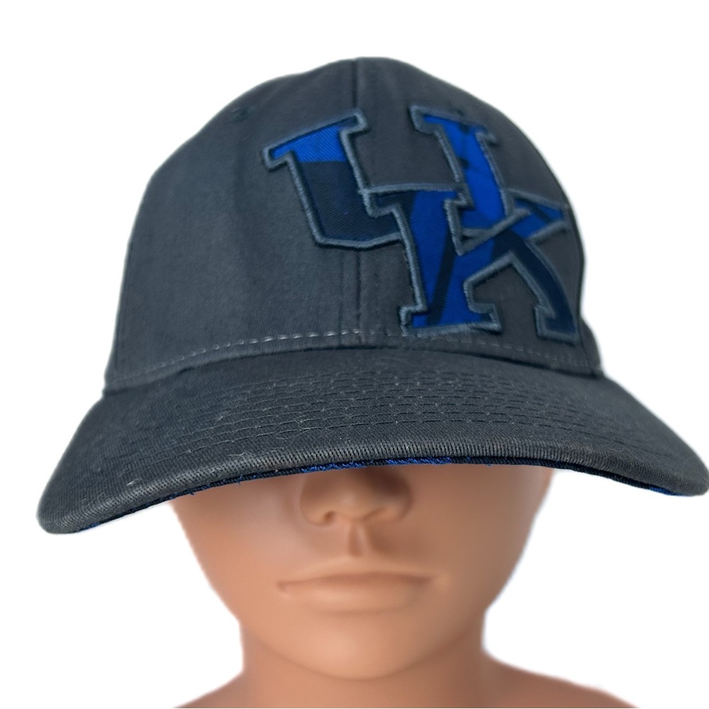 Zephyr‎ Zfit Zhats UK Logo Gray Dark Blue Ballcap Small